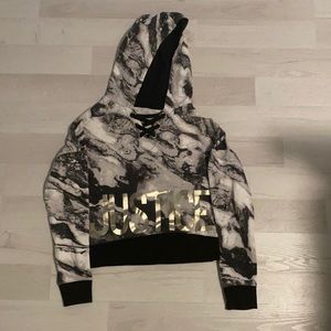 (JUSTICE) Girls Marble Sweater Size-10.